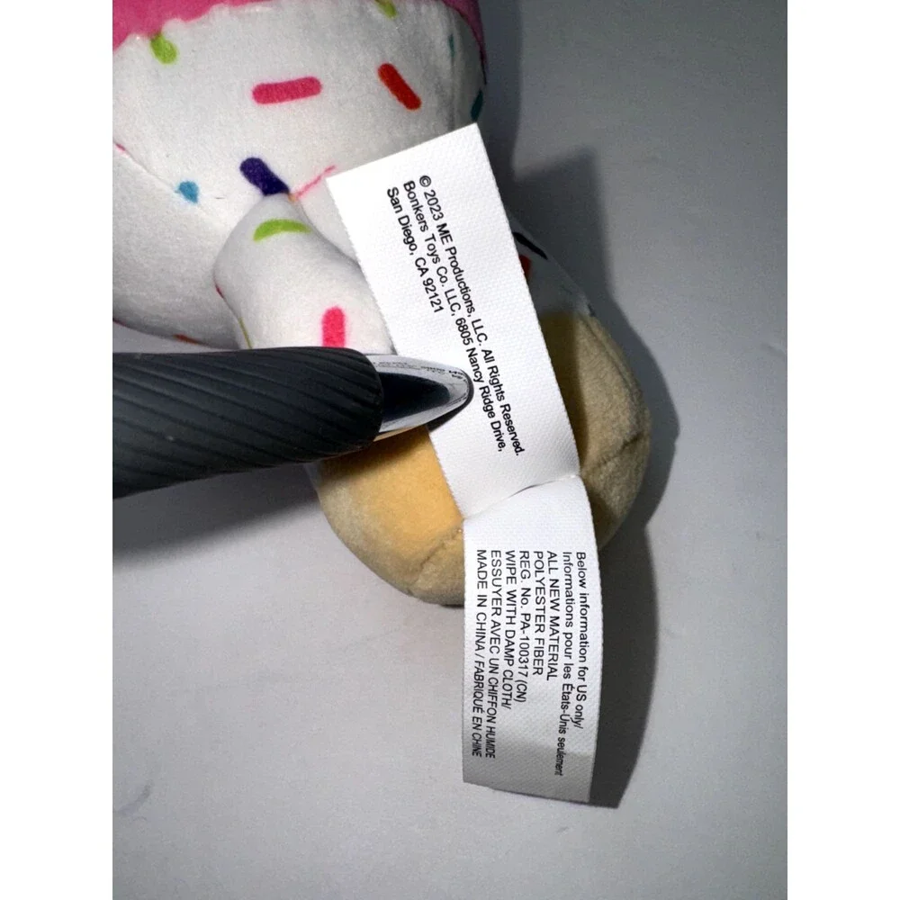8” Moriah Elizabeth 2023 Cuepy Plushie Ice Cream Cherry on Top with Sprinkles